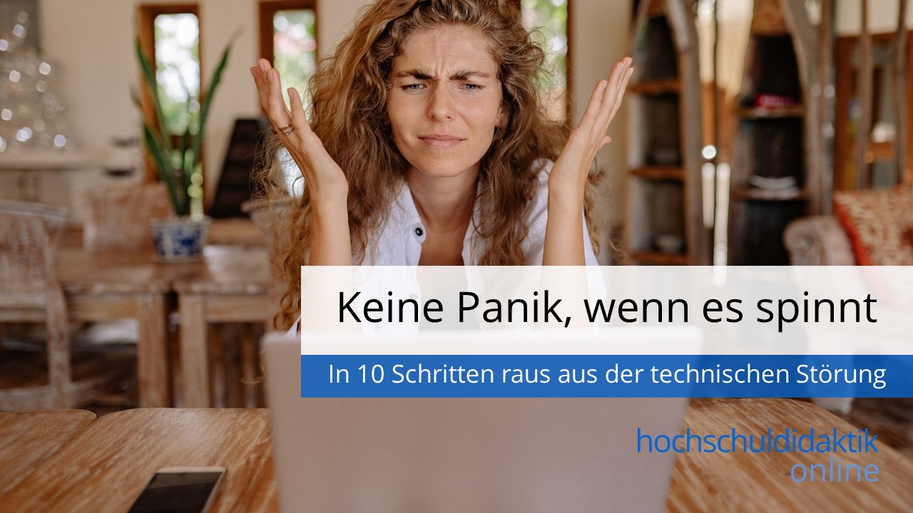 Keine Panik, wenn es spinnt